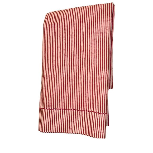 Roberta Roller Rabbit NEW NWT pink stripe cotton Twin flat sheet ric rac… - Picture 1 of 4